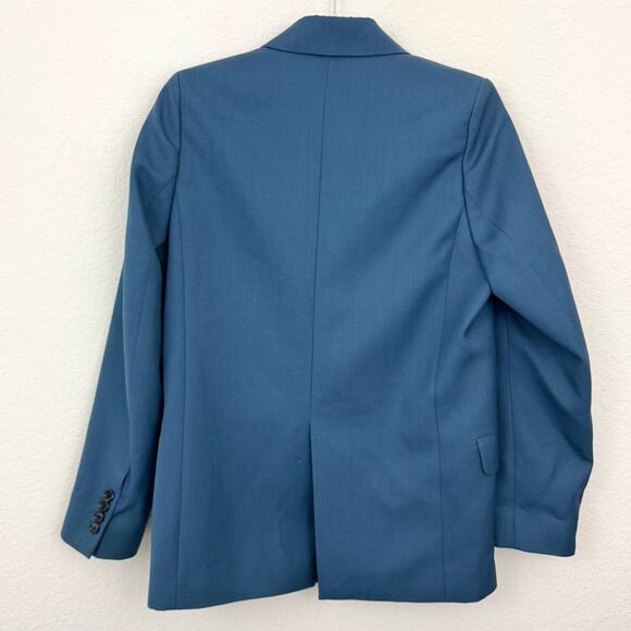 Acne Studios Womens Notched Lapel Blazer Size 34/ XS Wool Blend Office Blue - Picture 3 of 11
